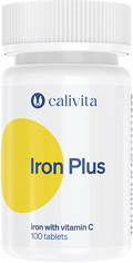 Calivita Železo Iron Plus s vitamínom C- 100 tabliet 