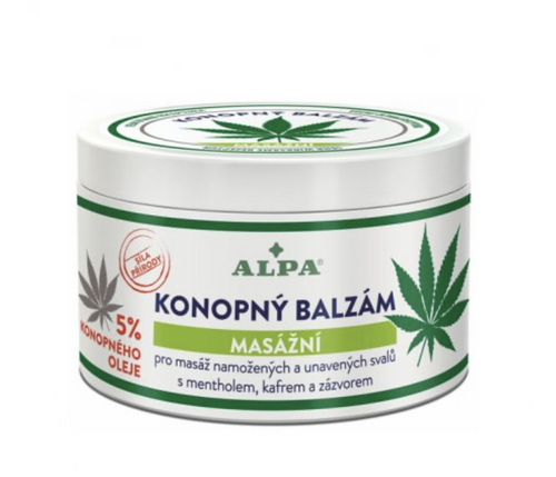 ALPA konopný balzam 250 ml - bolesti chrbta, ekzém, psoriáza