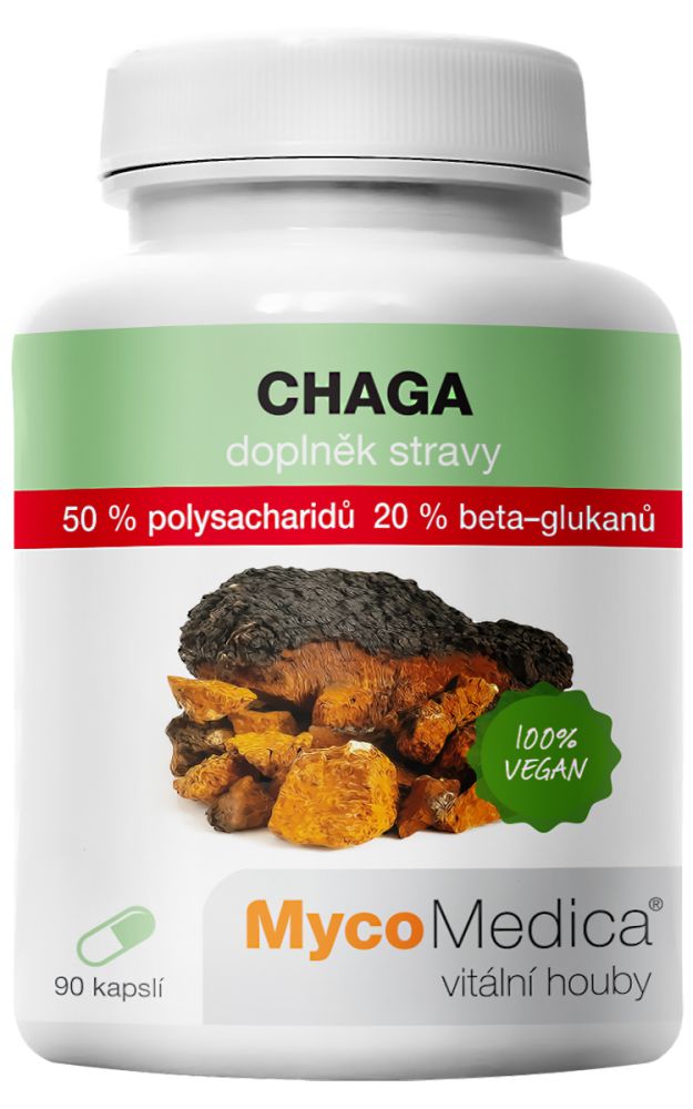 MycoMedica Chaga 50 % 90 rastlinných kapsúl