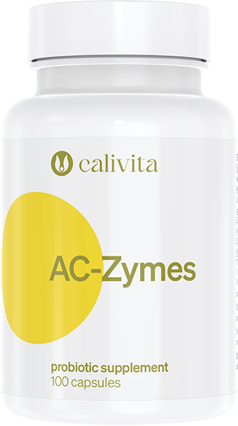 Calivita AC-Zymes 100 kapsúl - Baktérie Lactobacillus Acidophilus