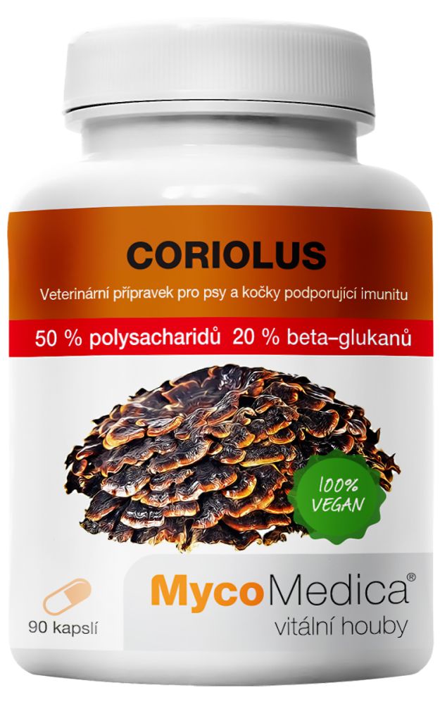 MycoMedica Coriolus 50 % 90 rastlinných kapsúl 
