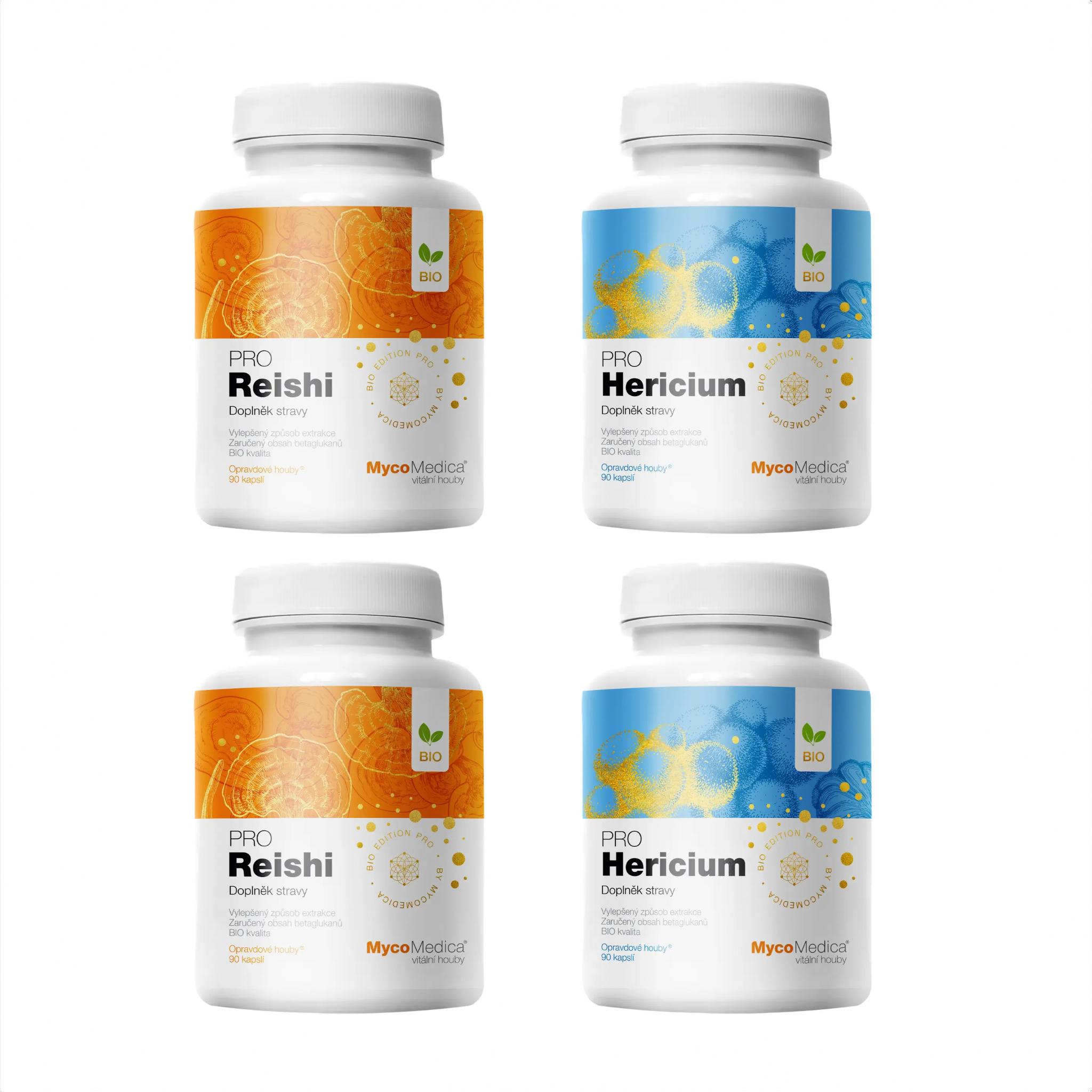 MycoMedica Reishi PRO a Herícium PRO
