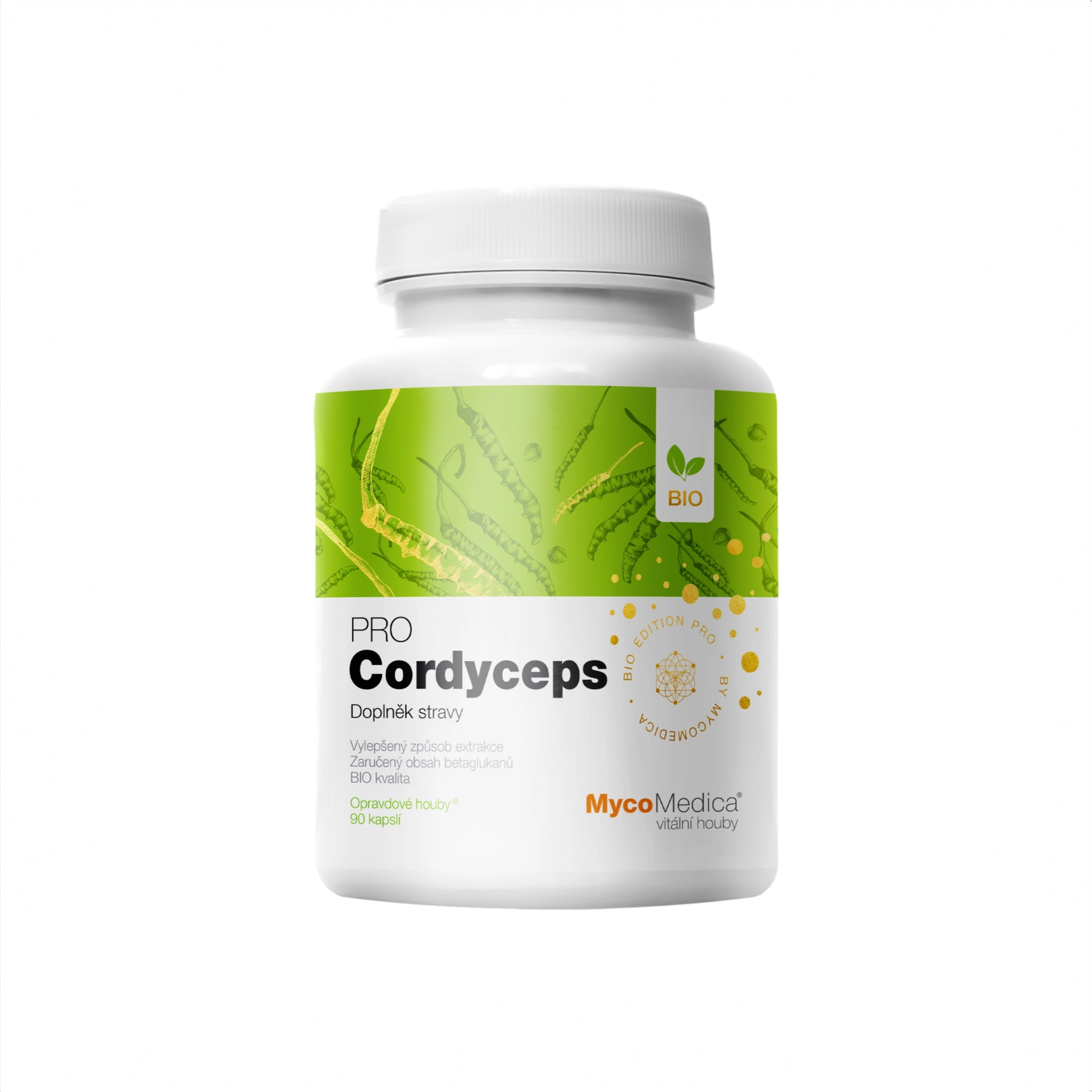MycoMedica Cordyceps PRO 90 rastlinných kapsúl