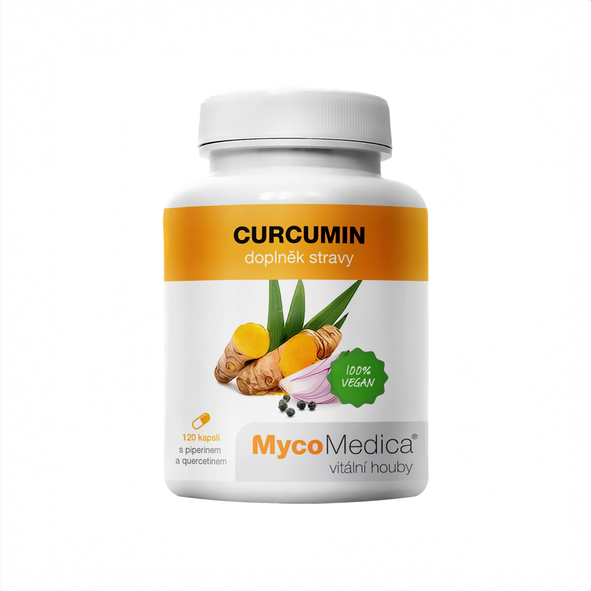 MycoMedica Curcumin 120 rastlinných kapsúl