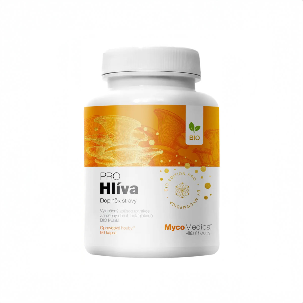 MycoMedica Hlíva PRO 90 rostlinných kapslí