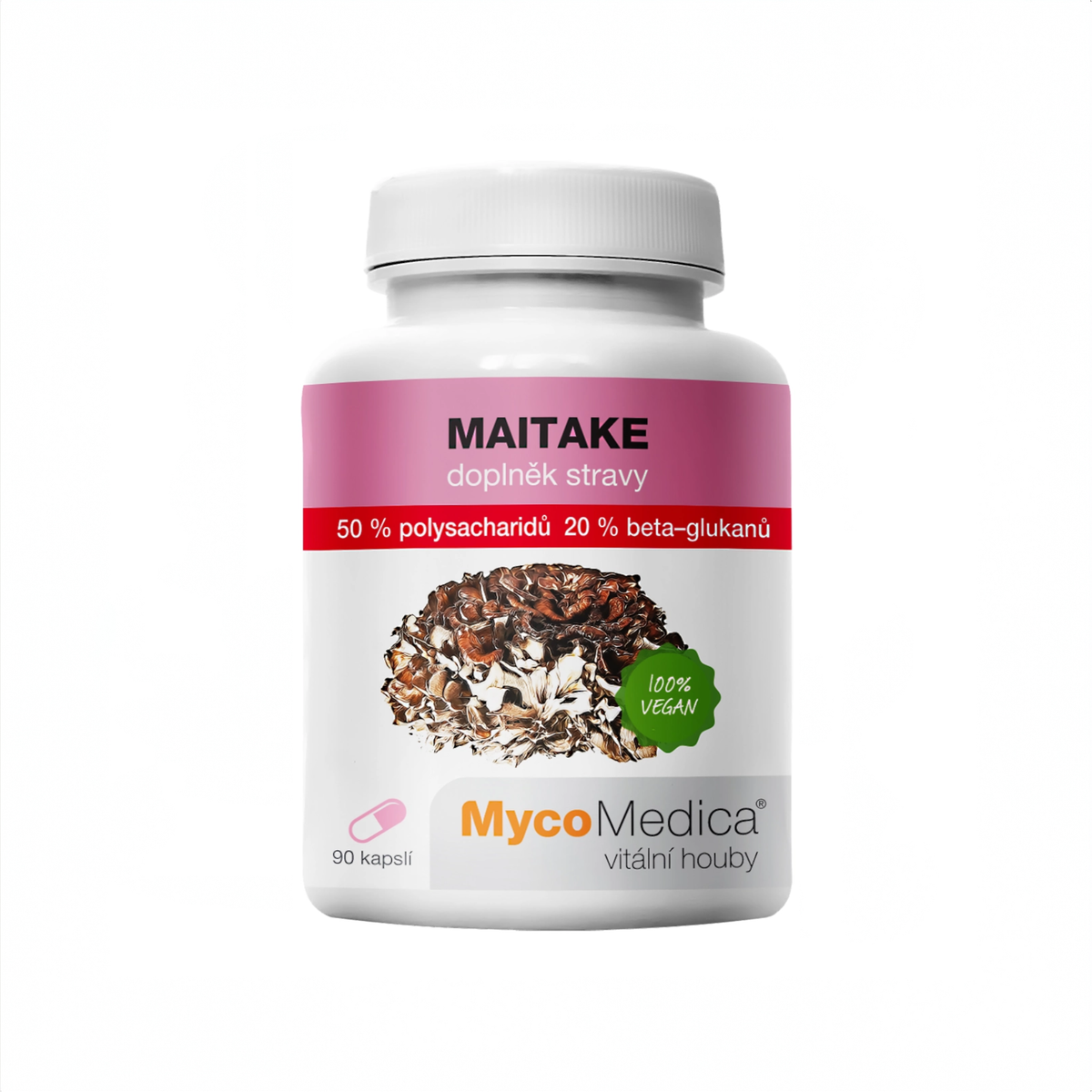 MycoMedica Maitake 50 % 90 rastlinných kapsúl