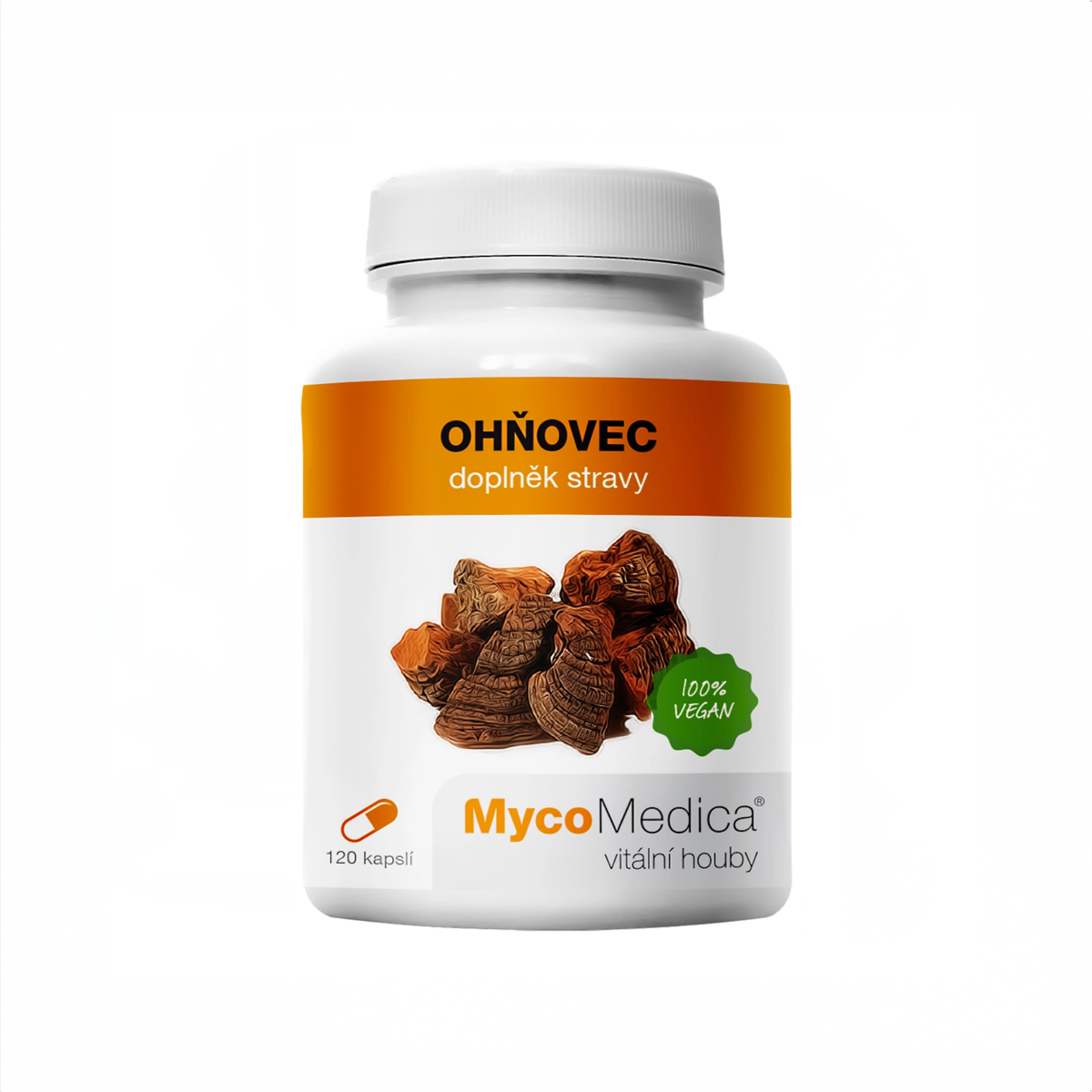MycoMedica Ohňovec 90 rostlinných kapslí