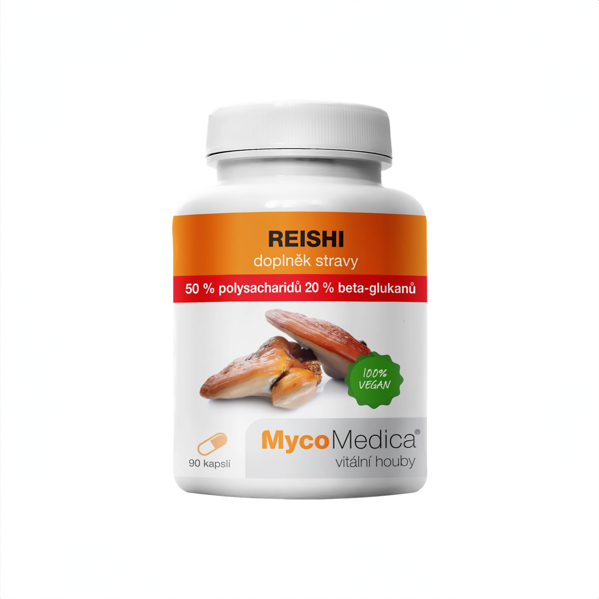 MycoMedica Reishi 50 % 90 rastlinných kapsúl