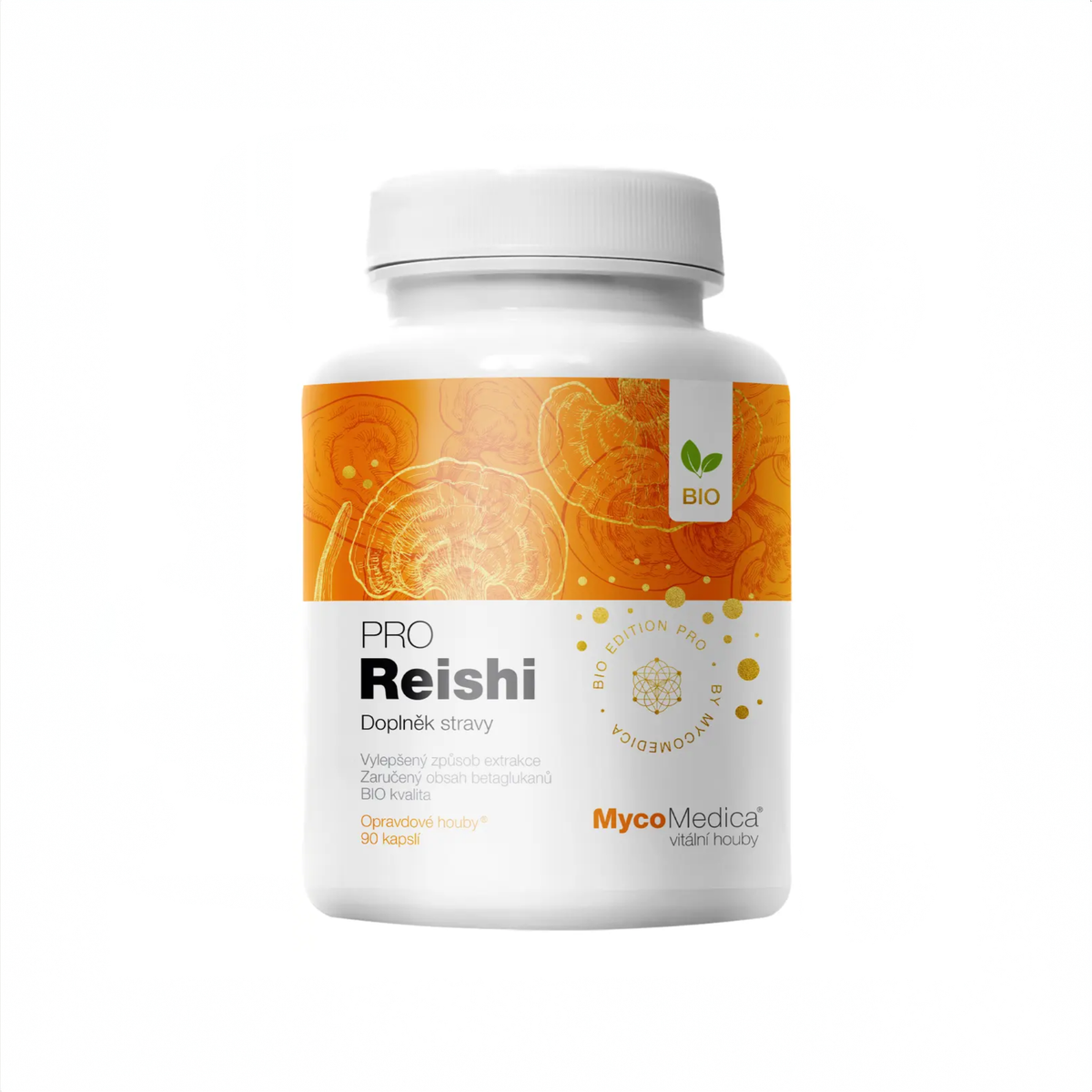 MycoMedica Reishi PRO 90 rostlinných kapslí